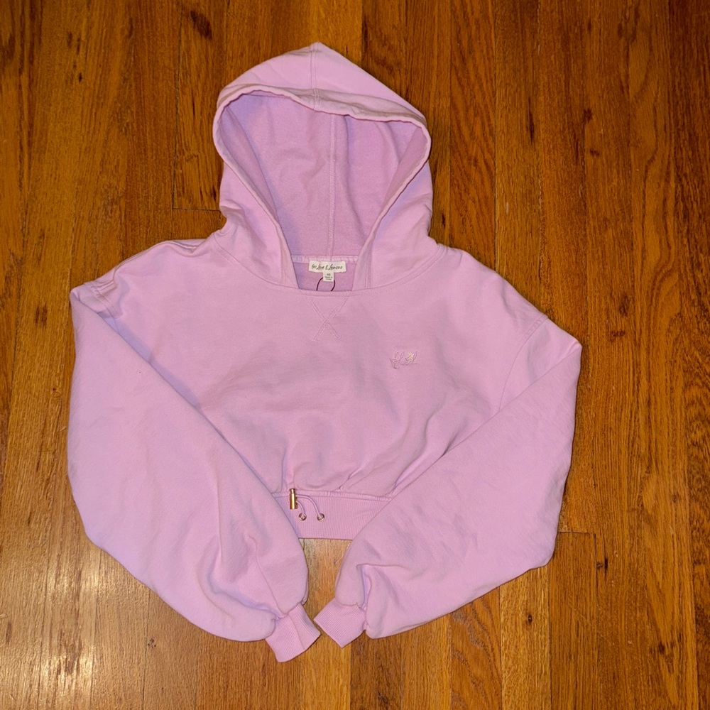 For Love And Lemons x Victorias Secret Cropped Josie Hoodie. Never worn.
